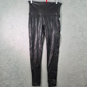 Spanx Women's Faux Leather Leggings for Black Size XL